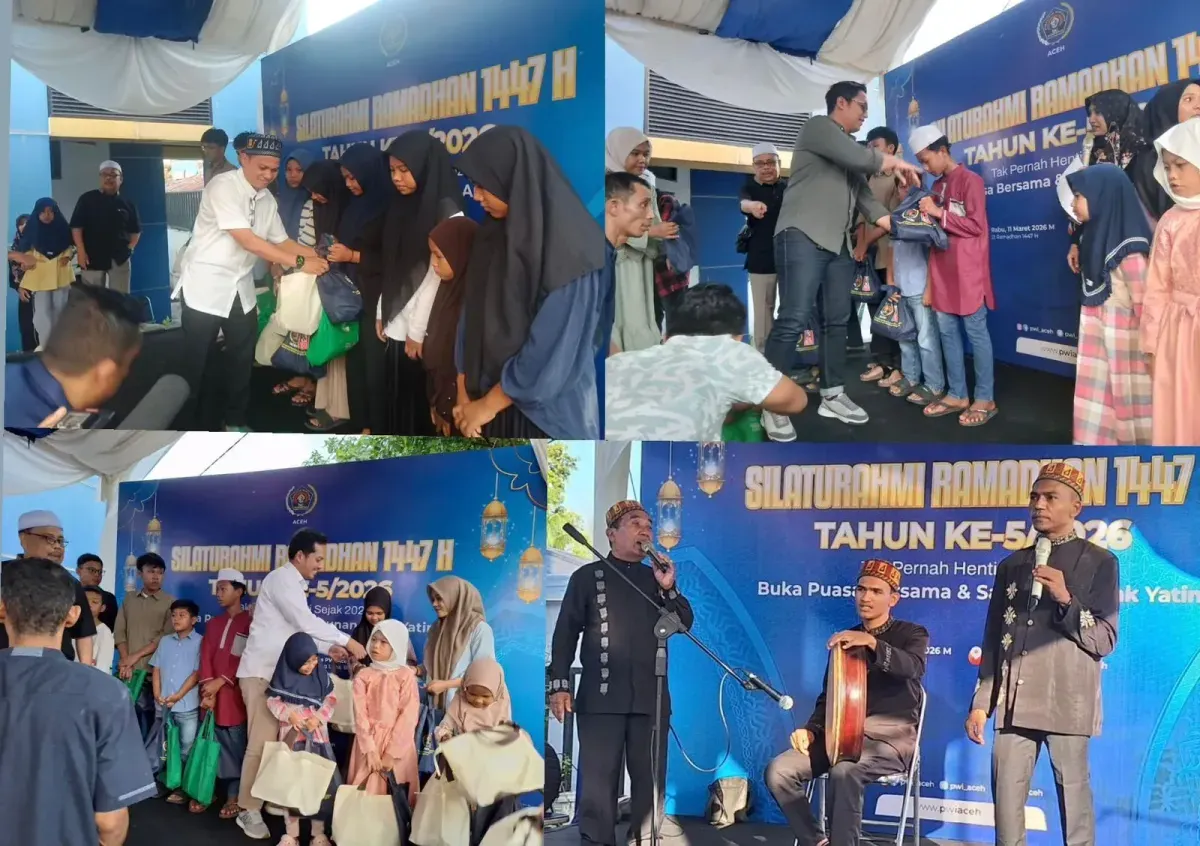 Kegiatan sosial Silaturahmi Ramadhan PWI Aceh